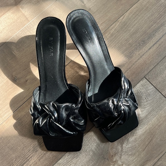 ByFar black leather sandals - Picture 2 of 7